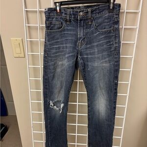 American Eagle Destructed Jeans. 28 waist X 28 inseam. Slim straight. Unisex?